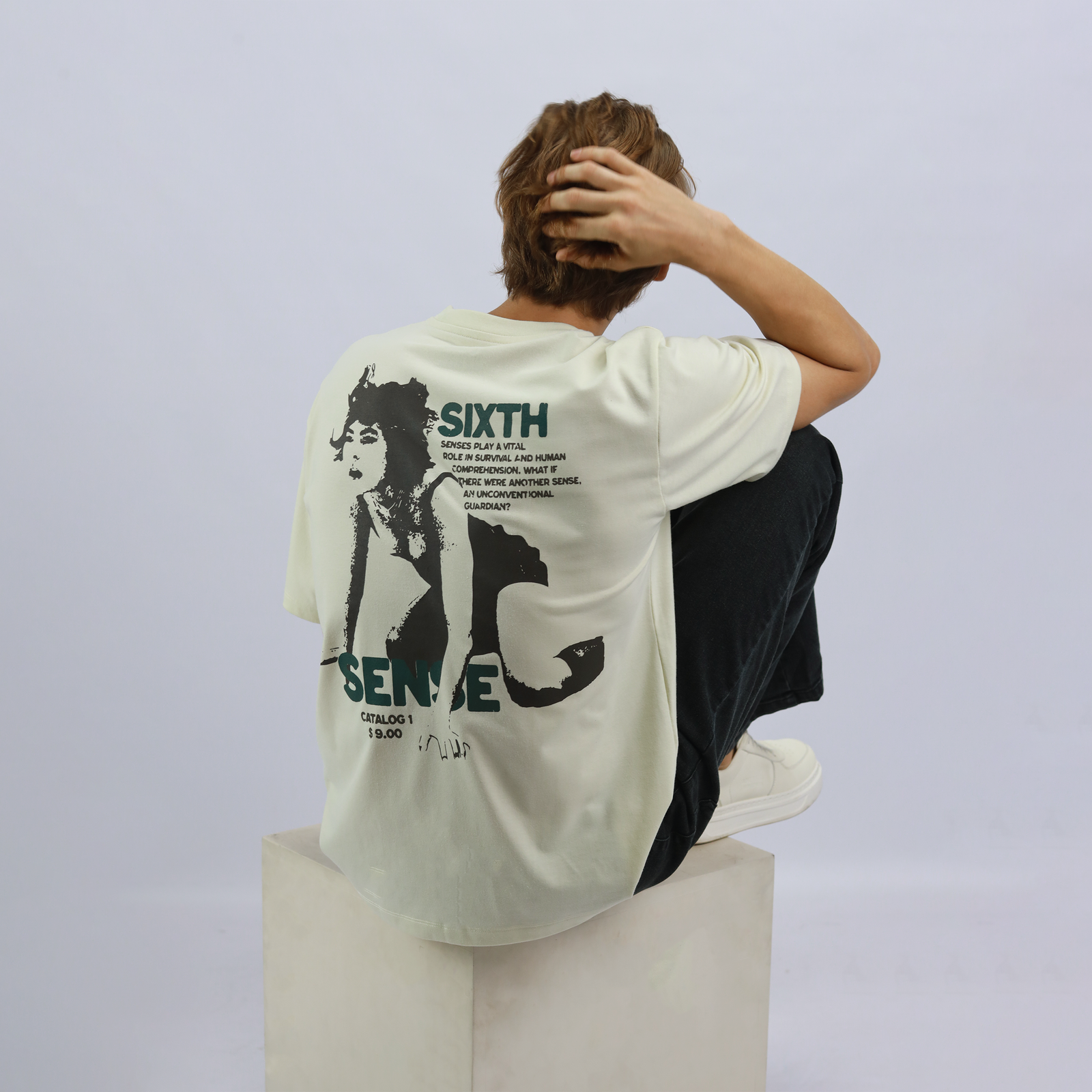 Sixth Sense Tee in Beige