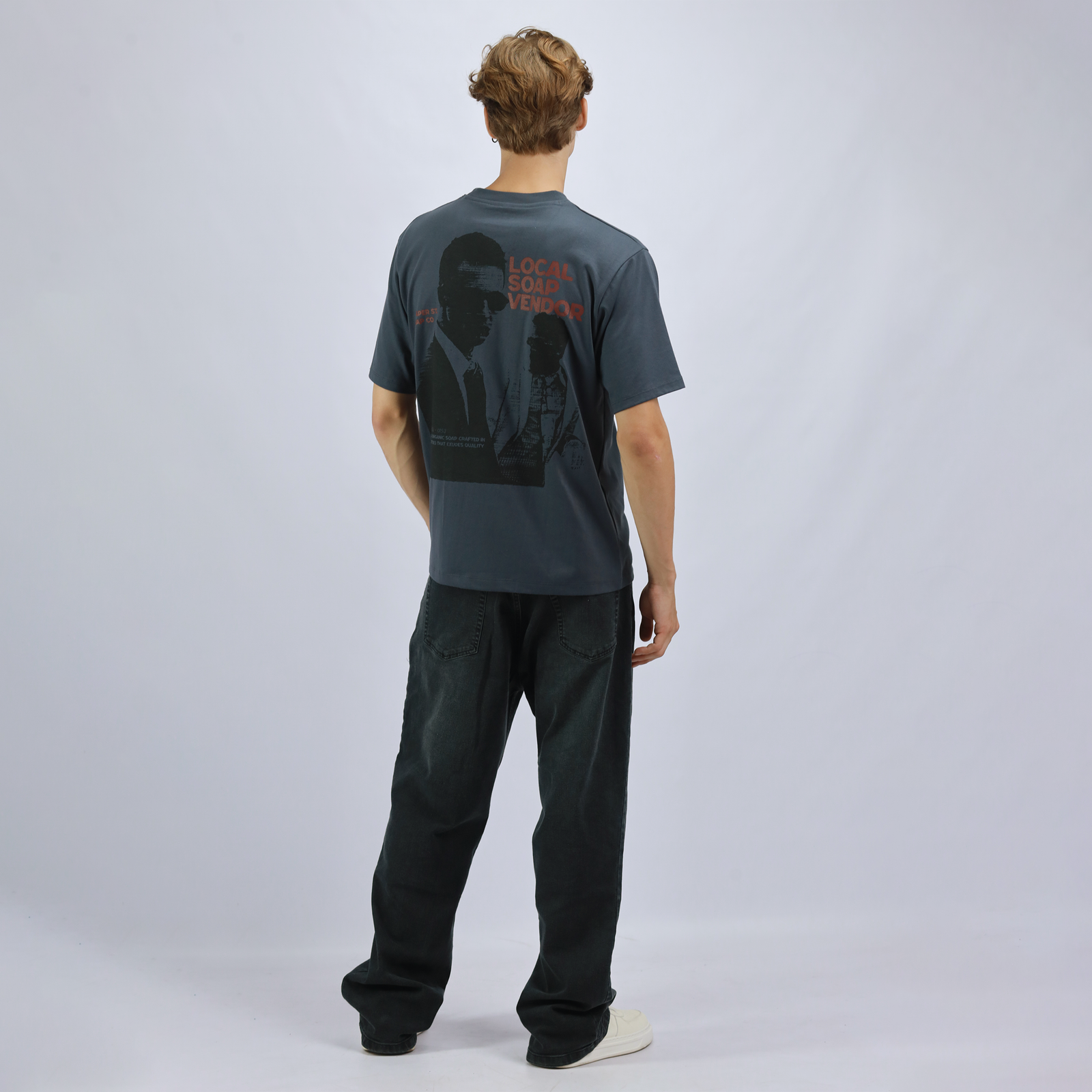 Soap Vendor Tee in Grey