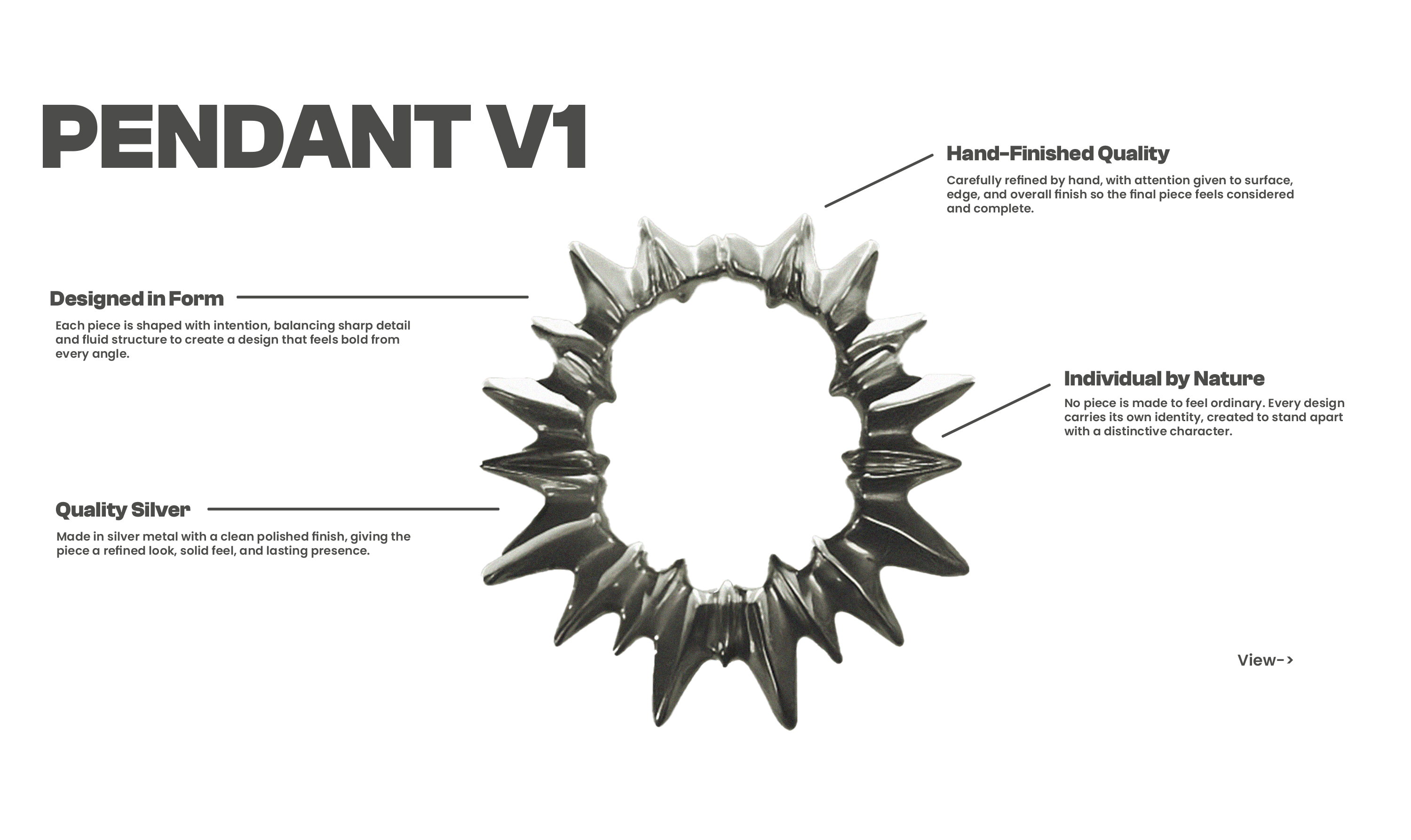 Pendant V1 annotated composition